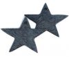 KC-Key Cord Star Shape 4cm grey hair-on