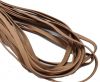 Flat Nappa Leather cords - 5mm - light old rose