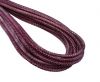 Round Stitched Nappa Leather Cord-4mm-Lizard bordeaux1
