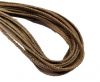 Flat Nappa Leather cords - 5mm - Lizard camel