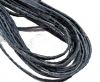 Flat Nappa Leather cords - 5mm - Lizard dark blue