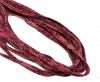 Flat Nappa Leather cords - 5mm - Lizard dark rose
