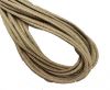 Round Stitched Leather Cord - 3mm - LIZARD STYLE - LIGHT SEND