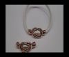 Zamak Toggle Clasp ZAML-09-4mm-Rose Gold