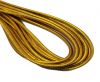Round Stitched Nappa Leather Cord-4mm-metallic gold