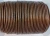 Round Leather Cord -6mm - METALLIC TAMBA