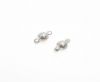 Magnetic Clasps, Zamak, Silver, MG1-6mm