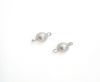 Magnetic Clasps, Zamak, Matte Silver, MG1-6MM