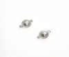 Magnetic Clasps, Zamak, Matte Silver, MG1-8mm