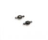 Magnetic Clasps, Zamak, Black, MG1 - 6mm