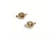 Magnetic Clasps, Zamak, Antique Gold, MG1 - 8mm