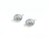 Magnetic Clasps, Zamak, Silver Matt, MG26-10mm