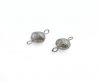 Magnetic Clasps, Zamak, Silver, MG33-10mm