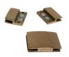 Stainless Steel Magnetic Clasp,Rose Gold,MGST-111-20*3,5mm