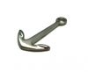 Stainless Steel Anchor Clasp,Matt Steel,MGST-207-38*24*3mm
