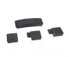Stainless Steel Magnetic Clasp,Black Matt,MGST-276-8*3mm