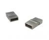 Stainless Steel Magnetic Clasp,Steel Matt,MGST-30-10*5mm