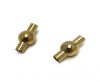 Stainless Steel Magnetic Clasp,Gold,MGST-01 3mm