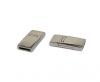 Stainless Steel Magnetic clasps - MGST-109-10*2,3mm-Silver