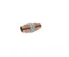 Stainless Steel Magnetic Clasp,ROSE CRYSTAL,MGST-191-6mm-01