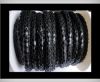 imitation nappa leather 4mm Snake-Style -Black-Fabric Style