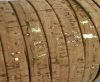 Cork Flat-10mm-Natural with golden flecks