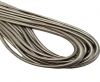 Round Stitched Nappa Leather Cord-4mm-old platinum