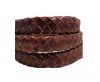 Oval Regaliz braided cords - Maroon