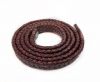 Oval Braided Leather Cord-19*5mm-SE-PB-121 