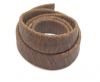 Oval Braided Leather Cord-15.5 by 4.5mm-natural