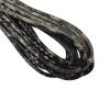 Round Stitched Nappa Leather Cord-4mm-python dark grey