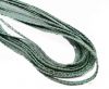 Flat Nappa Leather cords - 5mm - Raza mint paill transp