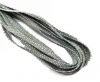 Flat Nappa Leather cords - 5mm - Raza salvia paill white