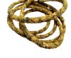 Real Cork Round - 5mm -Braided beige 