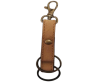 KeyChain-Plain-style1-DOUBLE -  LIGHT BROWN