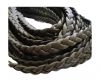 Real Nappa Leather -Flat-Braided-Chocolate brown-10mm