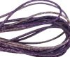 Real Nappa Leather Round-2.5MM-Snake style-Blue-lilac