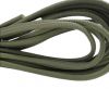 Round stitched nappa leather cord Asu Grey-4mm