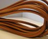 Round stitched nappa leather cord Cognac-6mm