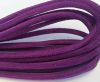 Real Nappa Suede Round-Purple-6mm