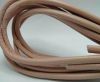 Round stitched nappa leather cord Salmon - 8mm