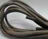 Round stitched nappa leather cord Taupe - 8mm