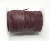 Round leather cord 2mm-RED WINE