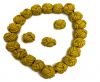 Leather Beads -12mm-Yellow