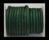 Round Leather Cord - Vintage Green-5mm