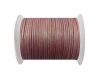 Round Leather Cord - 1.5 - Metallic Rose