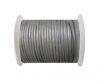 Round Leather Cord 4mm- Silver