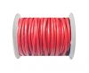 Round Leather Cord 4mm-Red