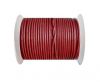 Round Leather Cord 1,5mm - METALLIC DARK PINK