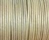 Round Leather Cord -1mm- METALLIC PEARL